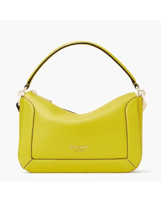 Kate Spade Leather Crush Pebbled Medium Cross Body Bag in Green Lyst UK