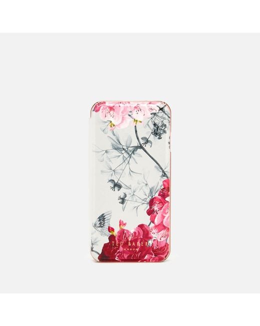 Ted Baker Multicolor Babylon Iphone X/xs/xs Max & Xr Mirror Folio Case -