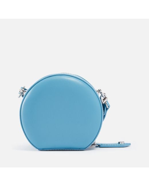 Vivienne Westwood Blue Mini Round Nappa Crossbody Bag