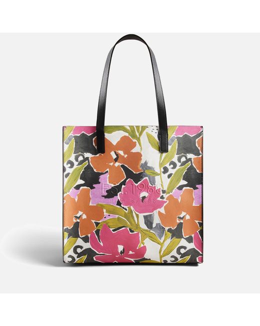 Ted Baker Multicolor Magnolia Print Large Icon Bag