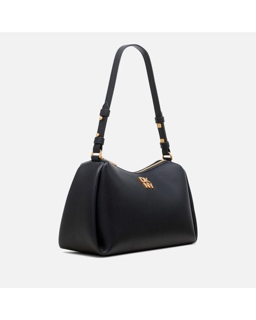 DKNY Remy Leather Shoulder Bag in Black Lyst UK