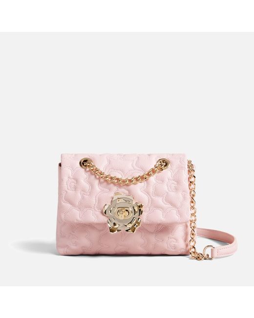 Ted Baker Stina double zip mini camera bag in rose gold