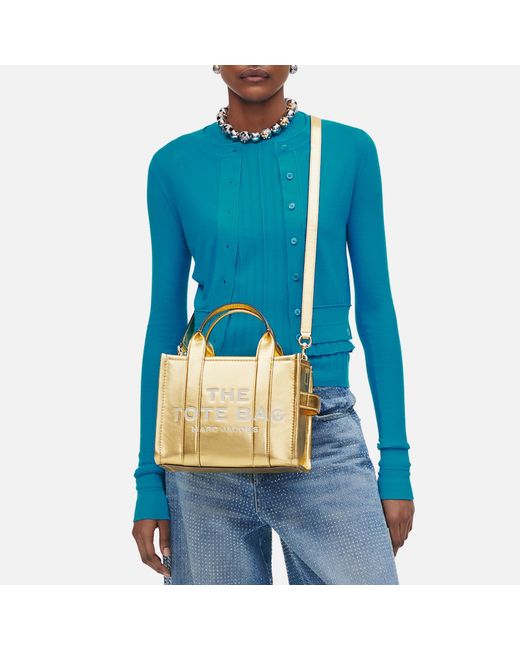Marc Jacobs The Small Metallic Full-grain Leather Tote Bag