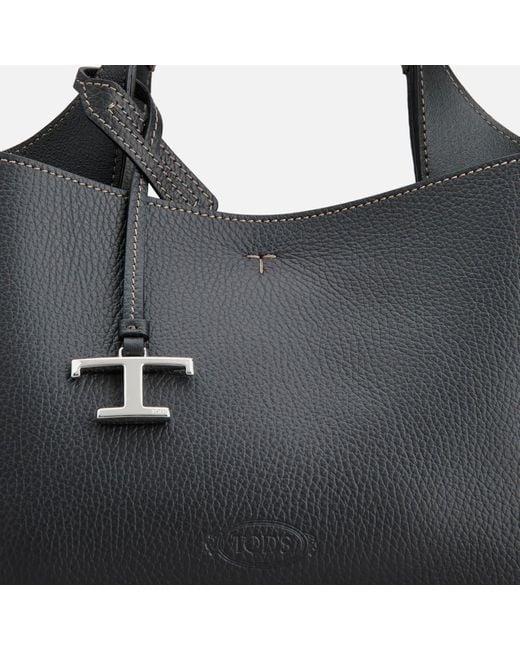 Tod's Black Grained Leather Bag