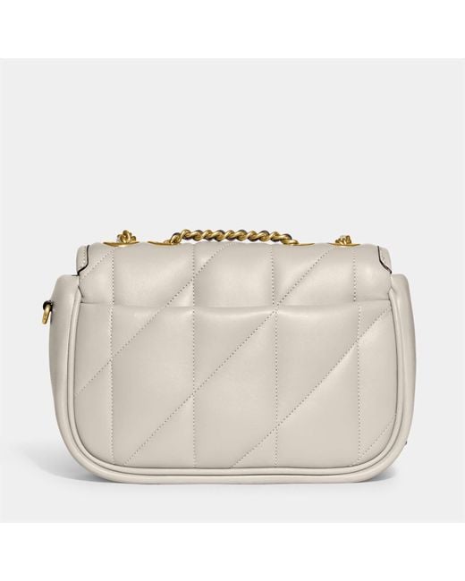 COACH White Quilted Pillow Madison Shoulder Bag 18
