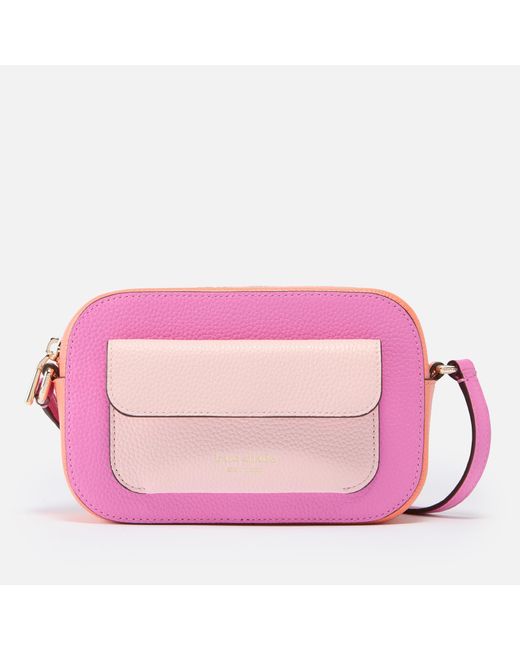 Kate Spade Pink Ava Colour-block Leather Cross Body Bag