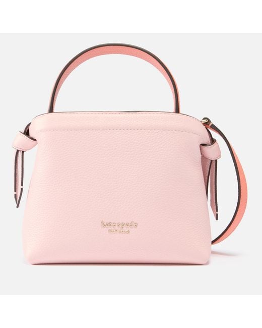 Kate Spade Pink Knott Colour-blocked Leather Mini Tote Bag