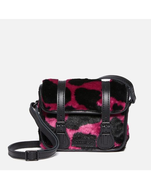 Dr. Martens Multicolor Leather And Faux Fur Satchel