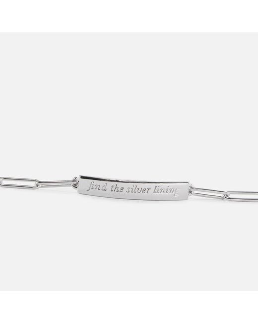 Kate Spade Metallic Silver Lining Silver-tone Bracelet