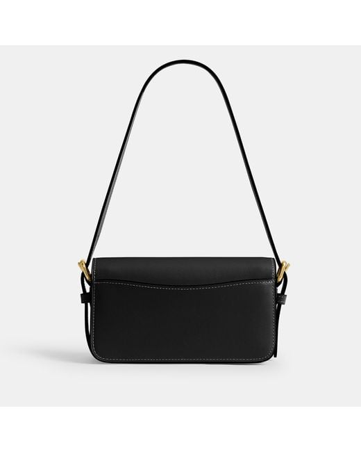 COACH Black Zoe Leather Shoulder Bag