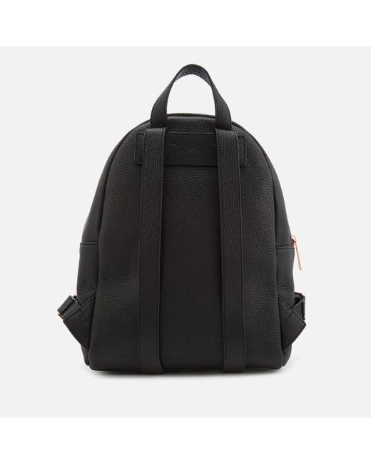 Ted Baker Leather Pearen Soft Grain Backpack in Black | Lyst