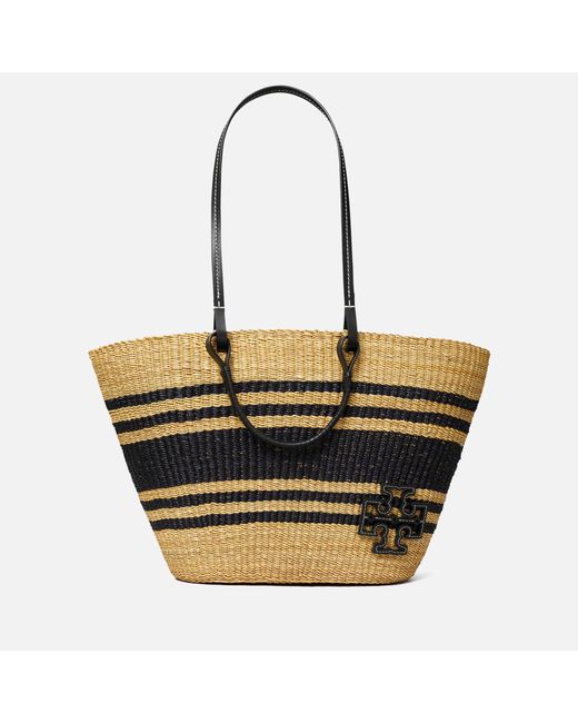 Tory Burch Ella Stripe Canvas Tote