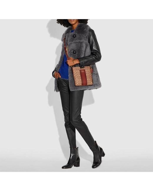coach dreamer convertible crossbody in colorblock signature canvas