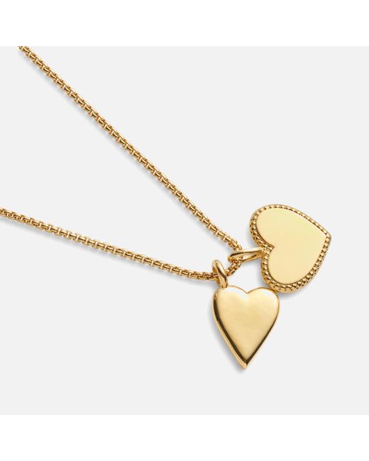 Katie Loxton Metallic Bridesmaid Charm 18-karat Gold-plated Necklace