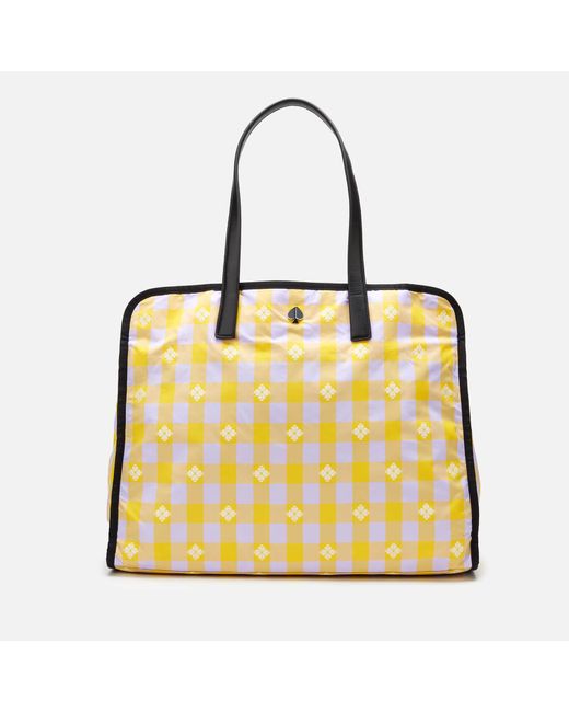 Kate Spade Nicola Bicolor Extra Large Tote Bag in Yellow | Lyst
