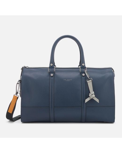 Ted Baker Blue Radical Leather Holdall Bag for men