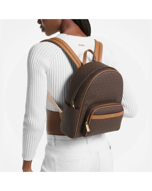 MICHAEL Michael Kors Brown Bex Medium Faux Leather Backpack