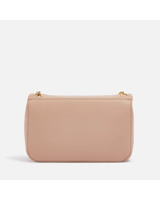 Love Moschino Pink Gracious Faux Leather Crossbody Bag