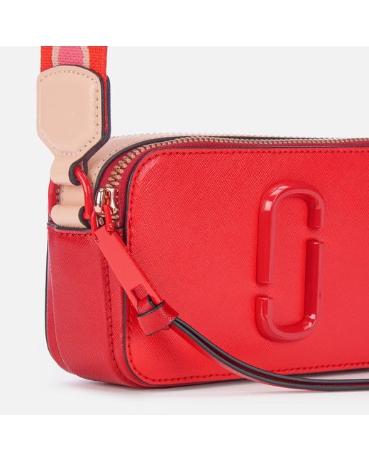 Marc Jacobs Snapshot DTM Camera Bag Poppy Red/Multi in Cowhide Leather with  Silver-tone - US