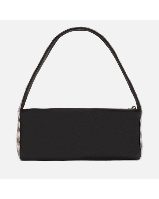 Kate Spade Black Afterparty-crystal Embellished Satin Shoulder Bag