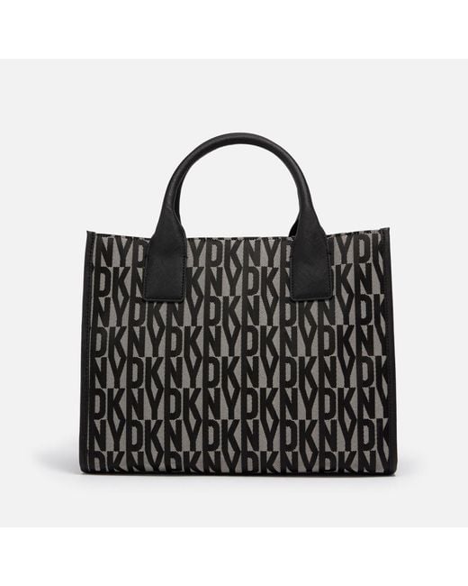 DKNY Bryant Logo Tote Bag, Chino/Caramel at John Lewis & Partners