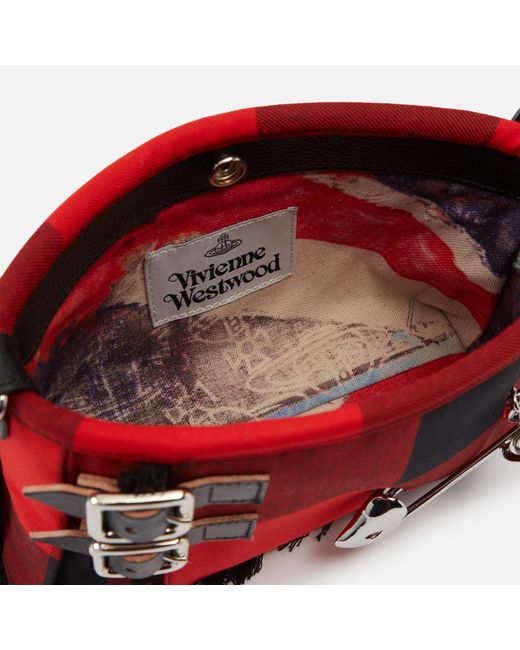 Vivienne Westwood Red Heather Shoulder Bag