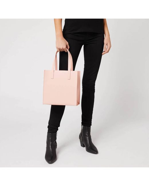 Ted Baker Seacon Crosshatch Small Icon Bag in Pink | Lyst