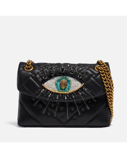 Kurt Geiger Leather Mini Kensington Eye Bag in Black Lyst UK