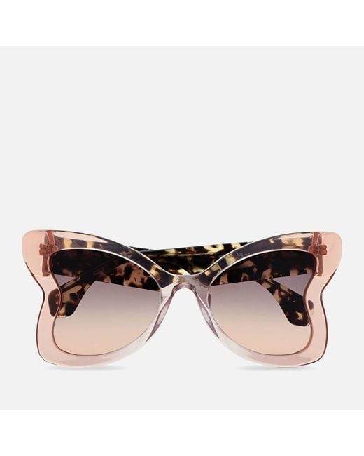 Vivienne Westwood Black Athalia Acetate Oversized Sunglasses