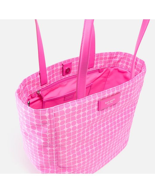 Kate Spade Pink Noel Jacquard Large Tote Bag