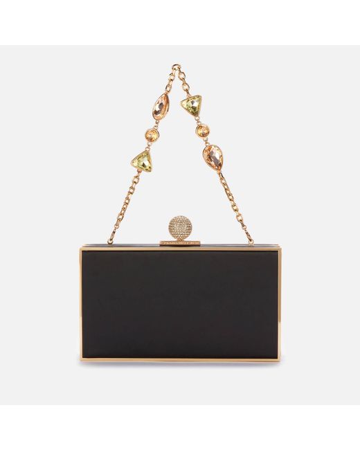 leather box clutch