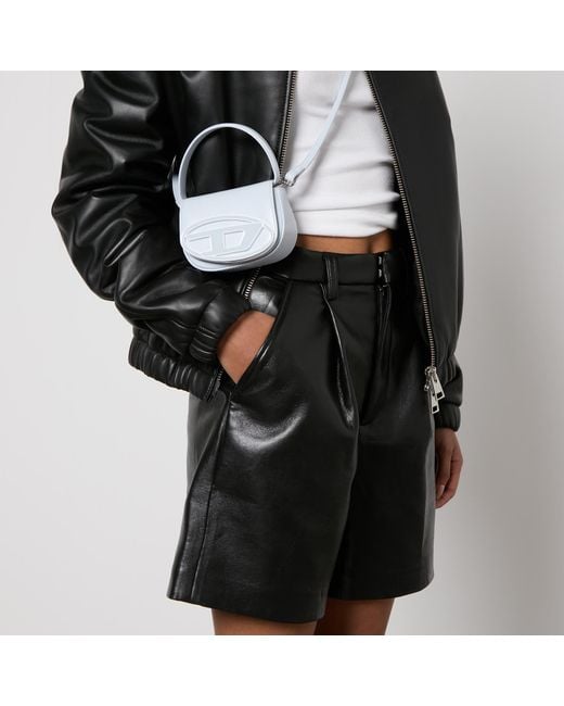 DIESEL White 1dr Xs Leather Shoulder Bag