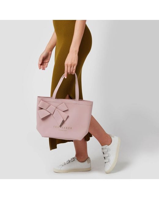 Ted Baker Pink Nikicon Knot Bow Small Icon Bag