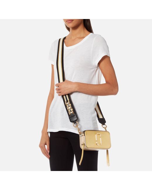 Marc Jacobs Metallic Snapshot Bag Lyst
