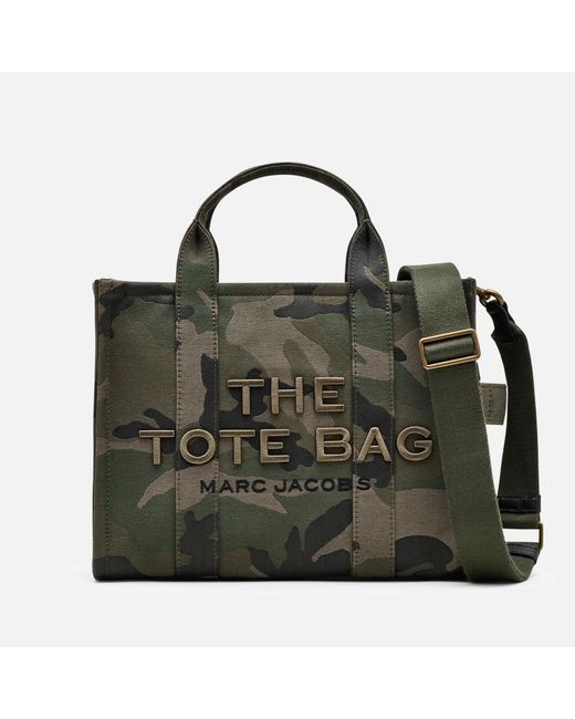 Marc Jacobs Green The Medium Canvas Tote Bag