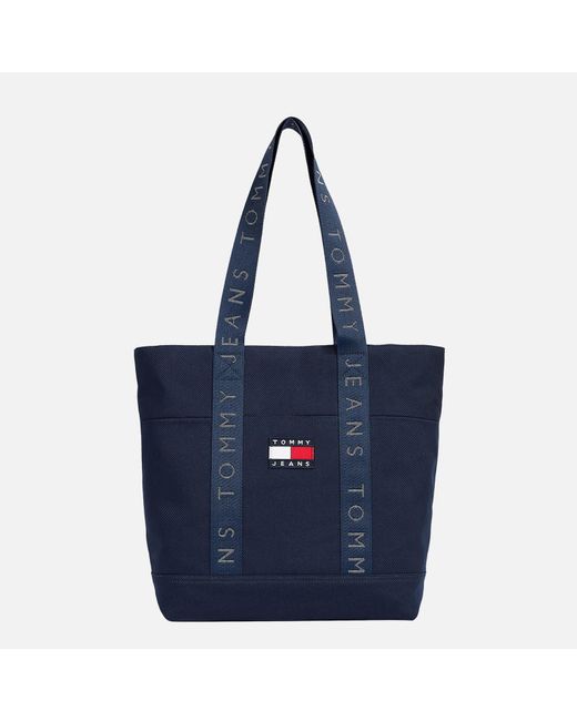 Tommy Hilfiger Heritage Canvas Tote Bag in Blue | Lyst