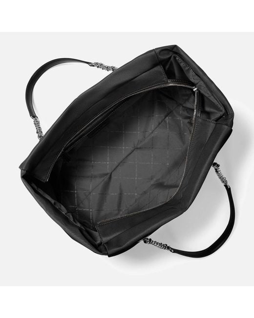 MICHAEL Michael Kors Black Georgia Shell Large Tote Bag