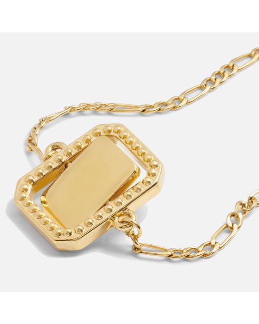 Katie Loxton Metallic Optimism Spinning Amulet 18-karat Gold-plated Bracelet