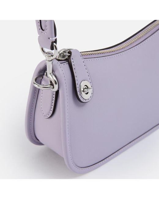 COACH Purple The Originals Swinger 20 Leather Bag