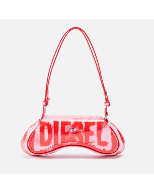 DIESEL Red Play Printed Pu Crossbody Bag