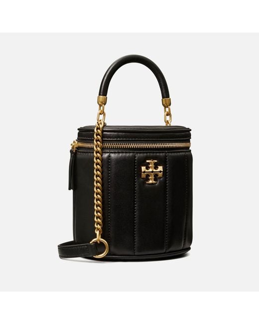 Tory Burch Kira Leather Vanity Case Bag in Black Lyst