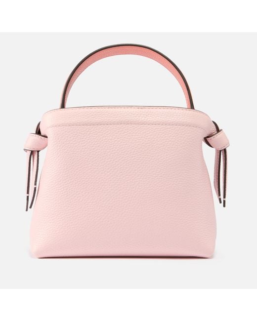 Kate Spade Pink Knott Colour-blocked Leather Mini Tote Bag