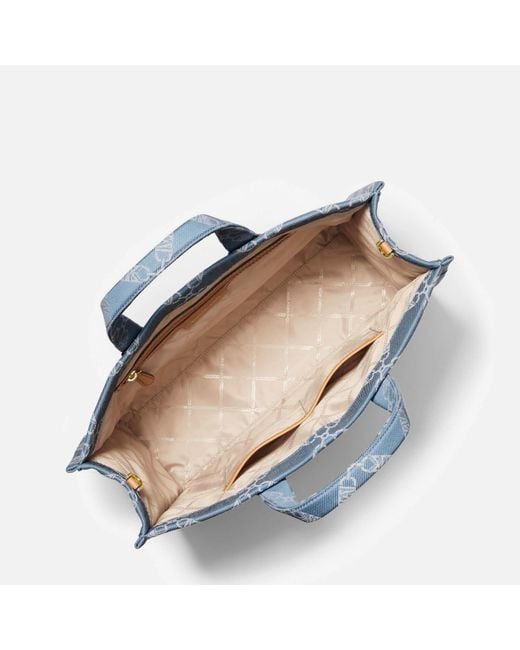 MICHAEL Michael Kors Blue Gigi Large Denim Grab Tote Bag
