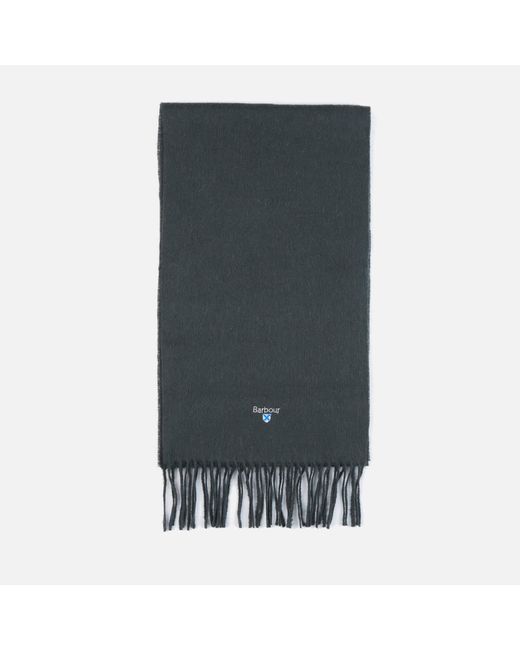 Barbour Blue Barbour Wool Scarf for men