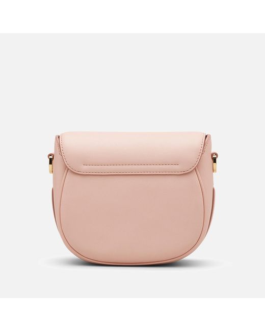 Marc Jacobs Pink The Small Leather J Marc Saddle Bag