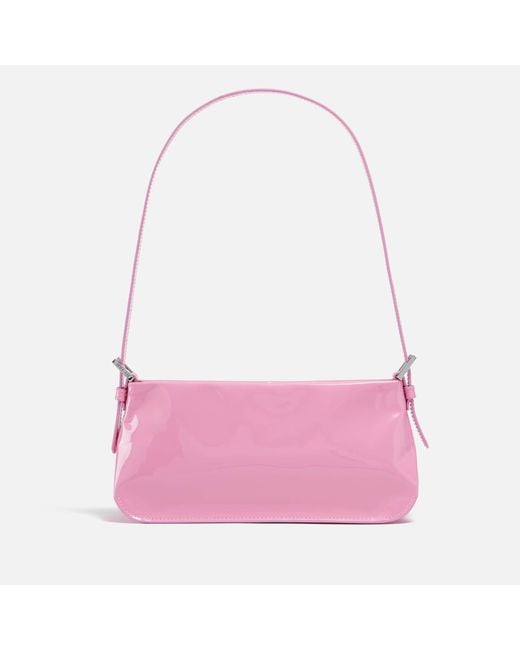 By Far Pink Dulce Patent-leather Shoulder Bag