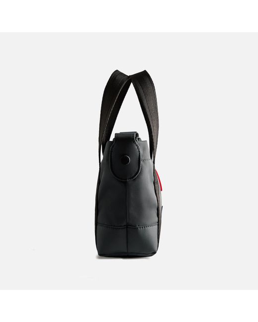Hunter Black Nylon Mini Topclip Tote Bag