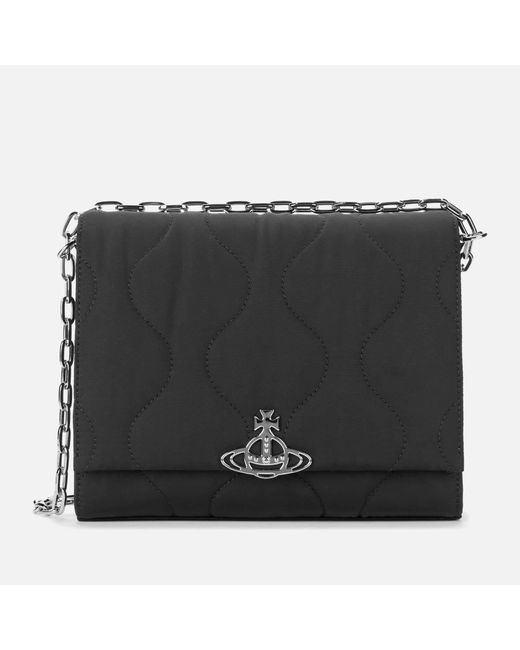 Vivienne Westwood Black Lucy Medium Cross Body Bag