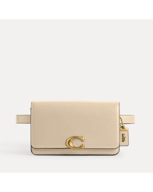 COACH Natural Luxe Refined Bandit Leather Belt Bag