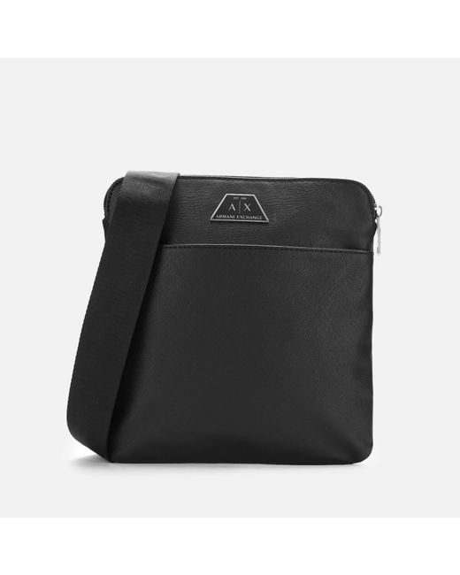 ARMANI EXCHANGE Black Small Cross Body Bag for men
